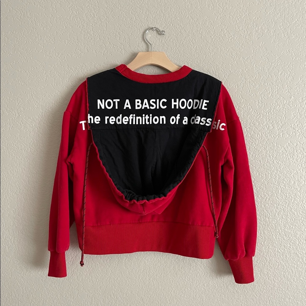 ZARA Red Hoddie Sweatshirt